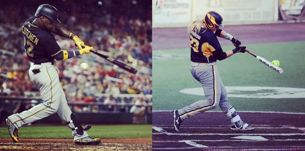 baseball swing vs softball swing