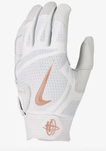 Best Batting Gloves - Nike Hurache Elite - White Gold