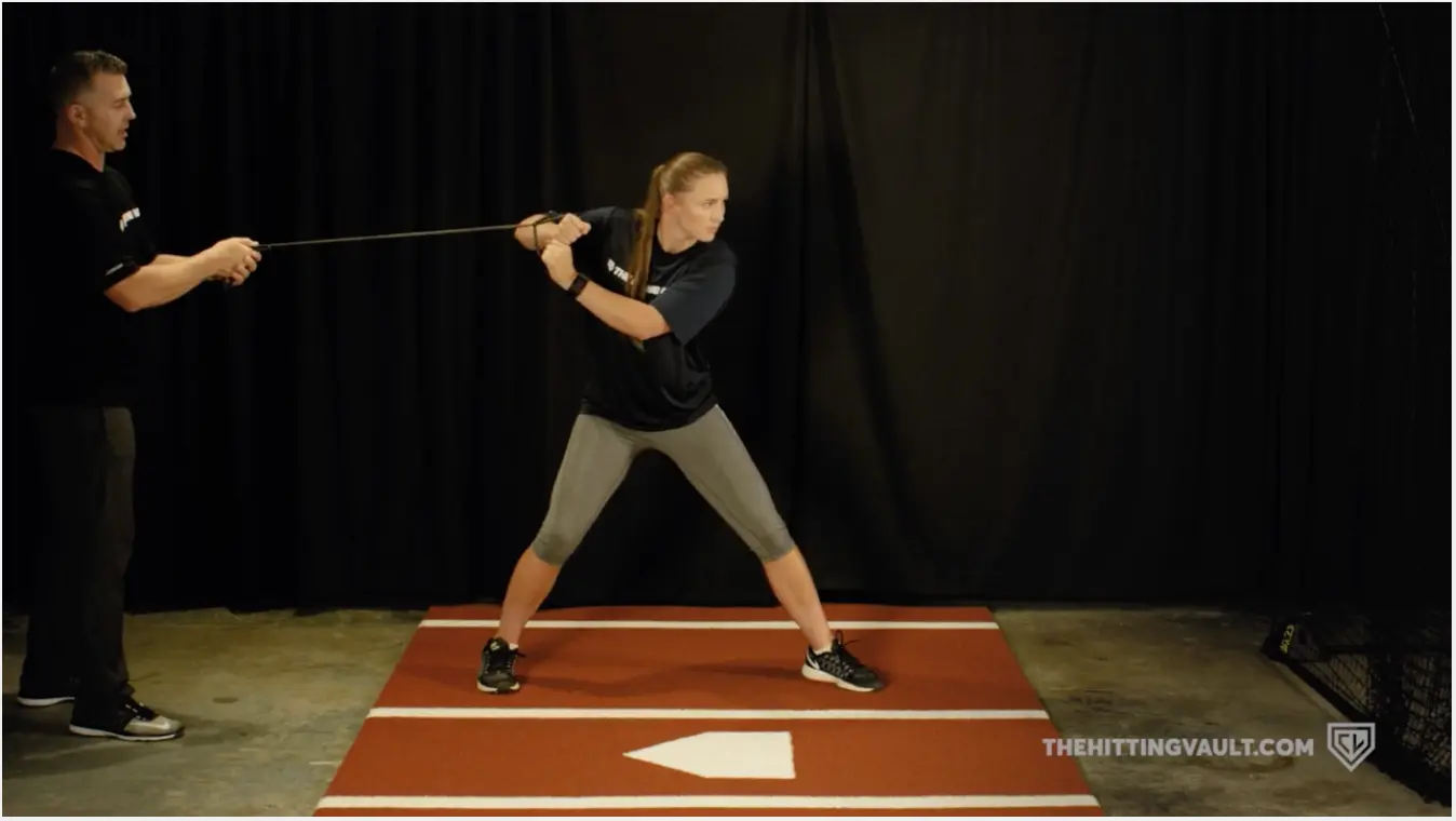 Using resistance bands can help build power at the plate