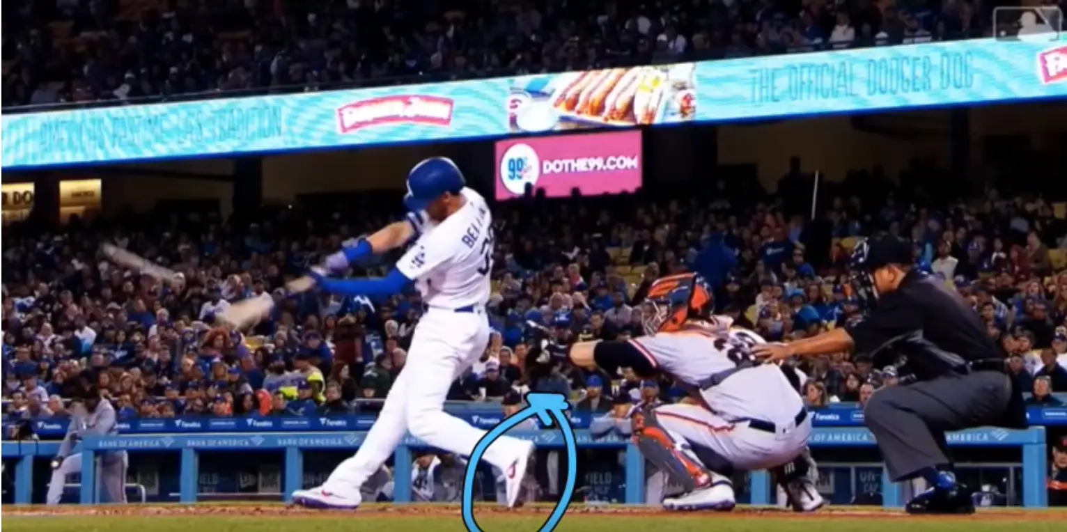 Cody Bellinger Foot Lift - He Does Not Squish The Bug