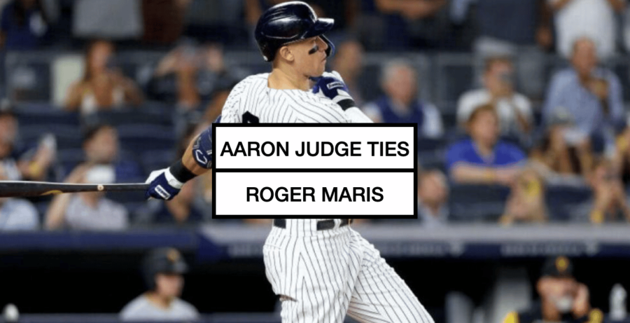 Aaron Judge Ties Roger Maris